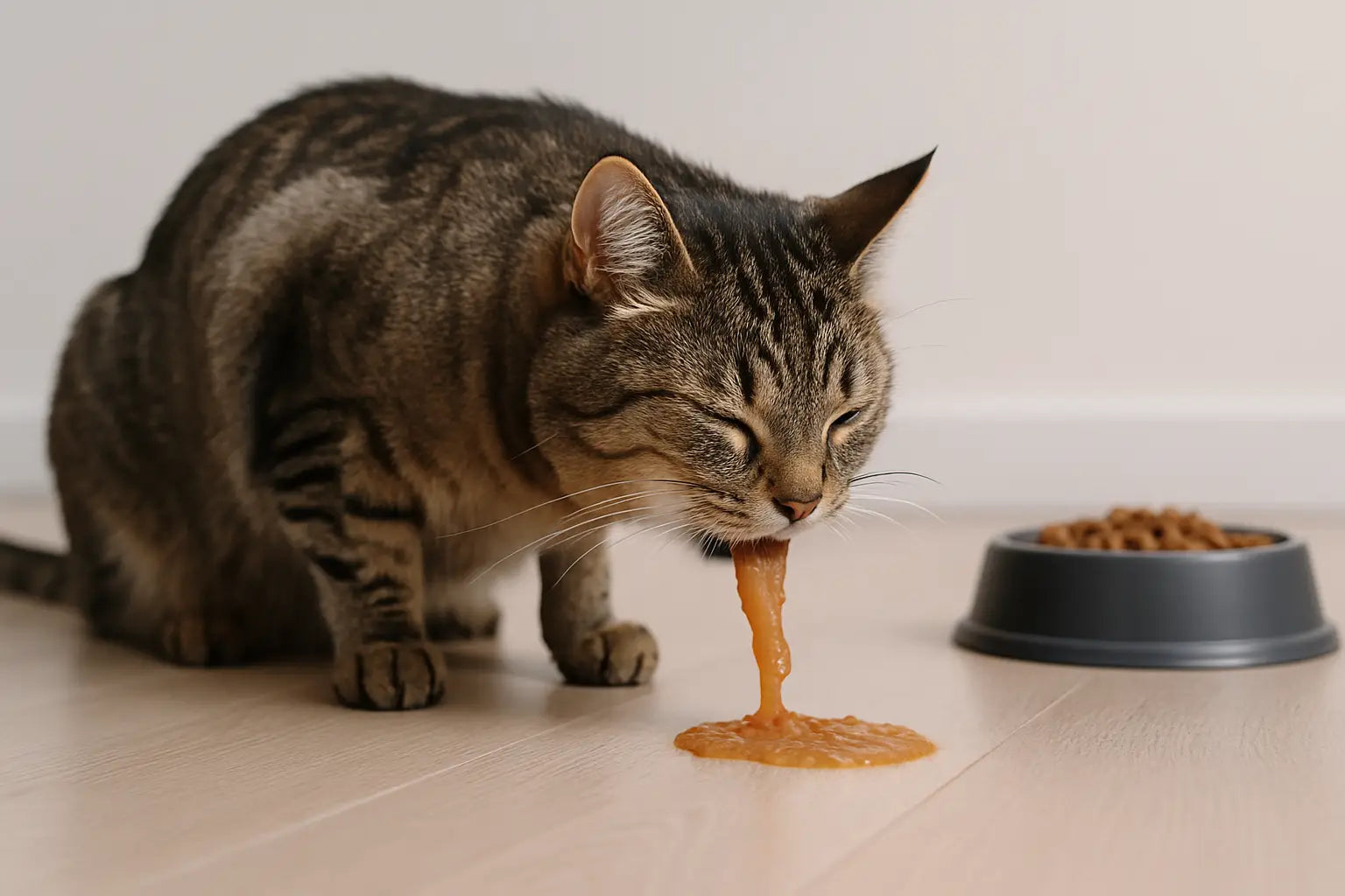 Stop Vomiting During a Cat Food Change