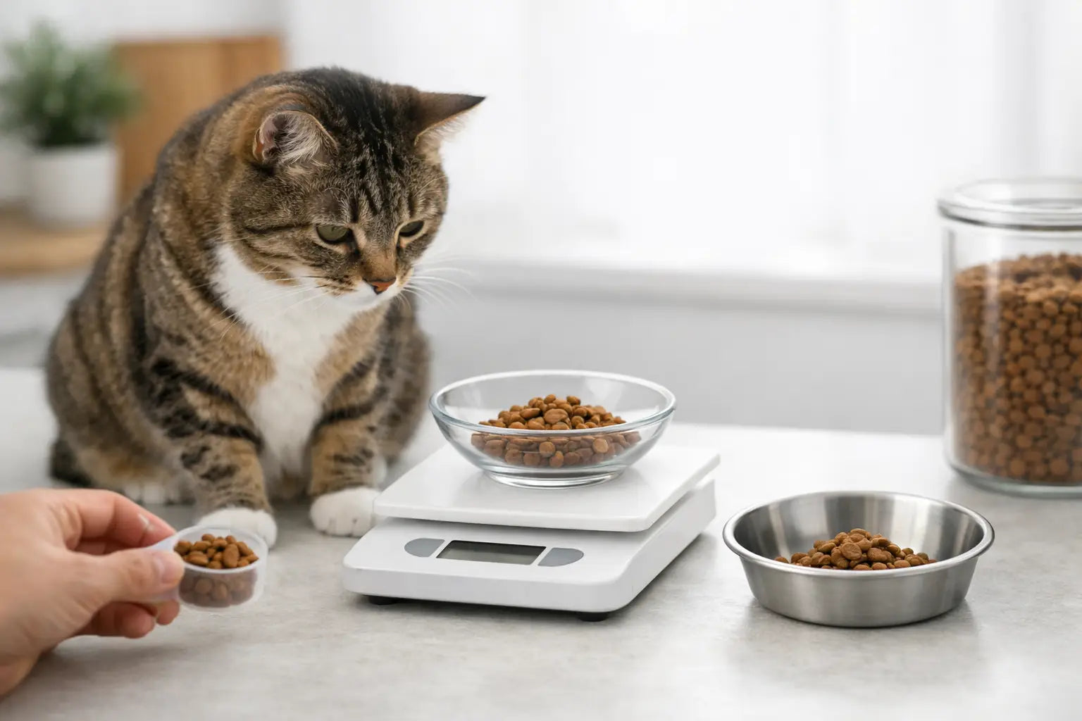Cat Food Portion Control for Digestion