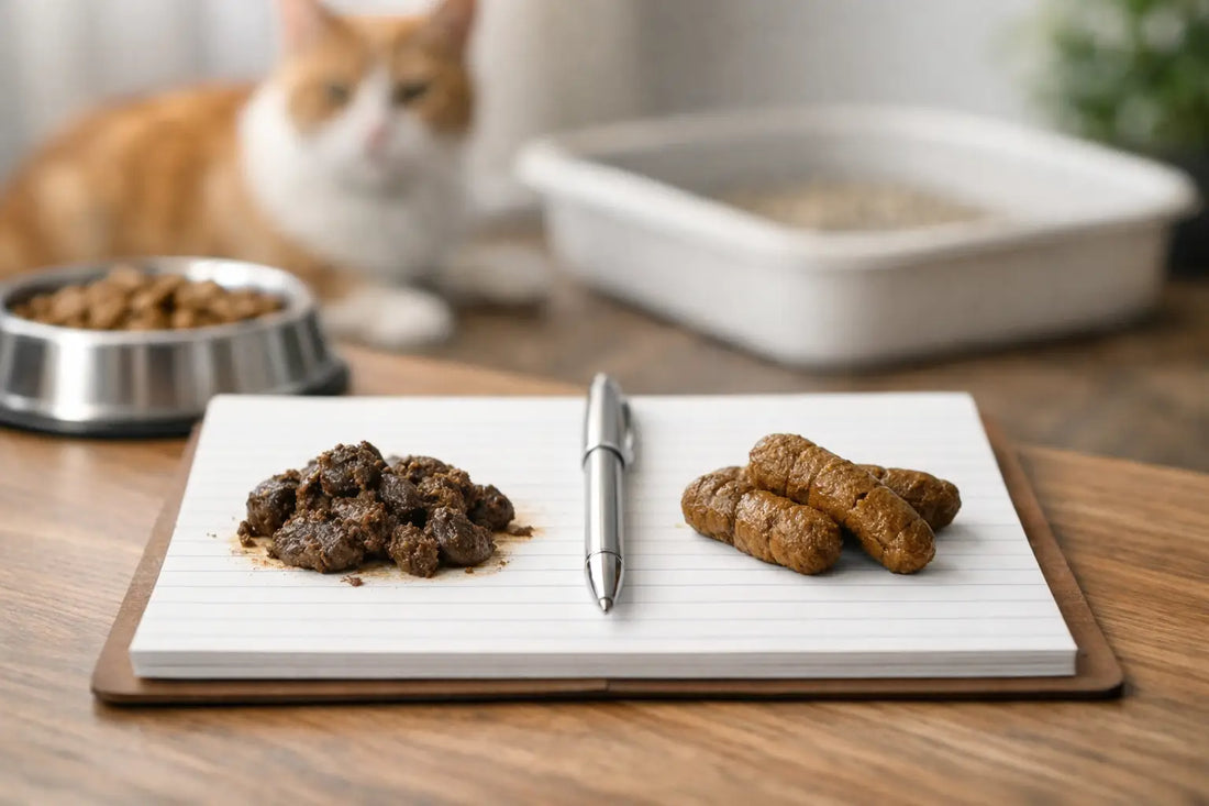 Before and After Cat Stool Transition Log