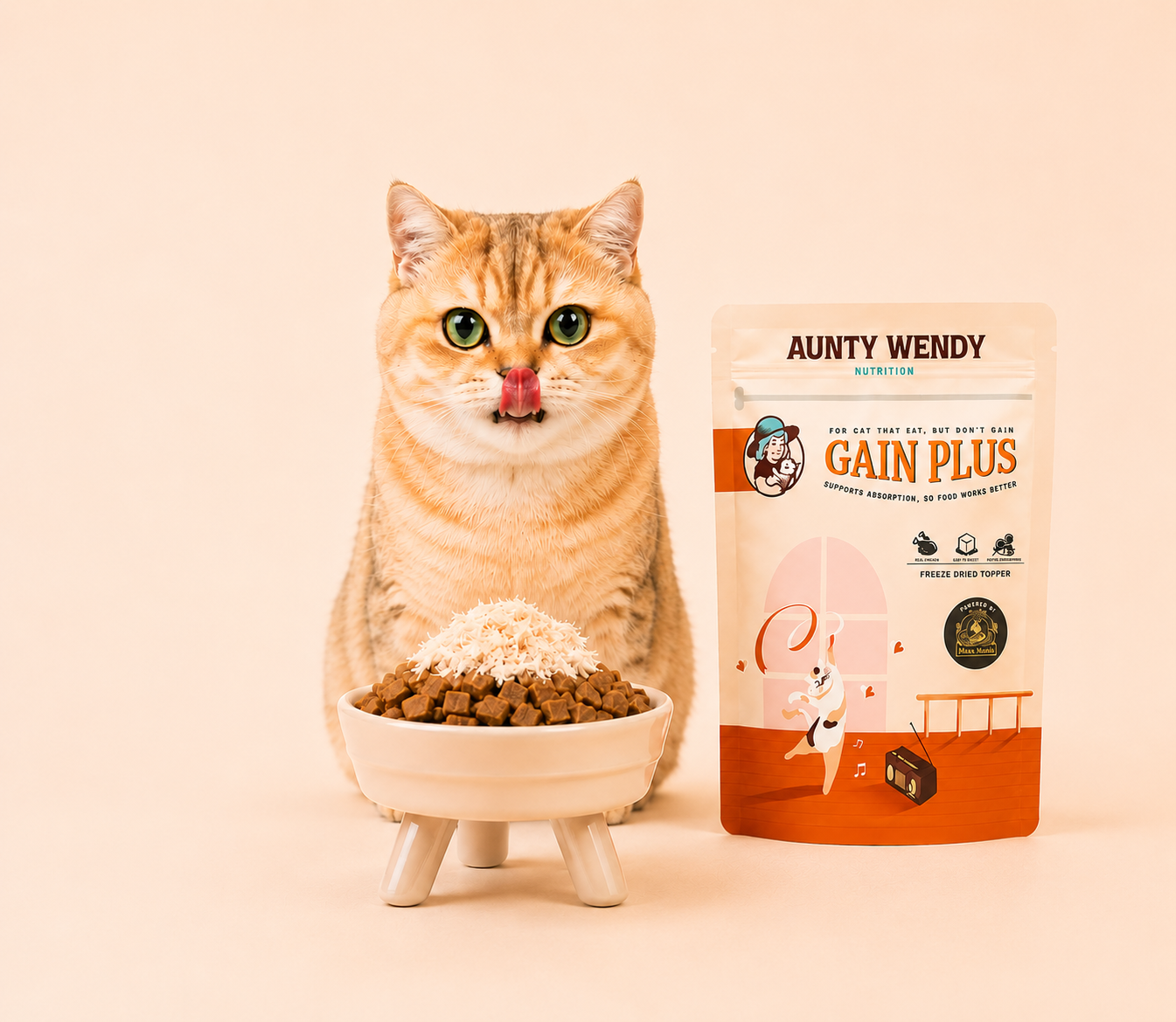 Aunty Wendy Gain Plus Freeze Dried Supplement