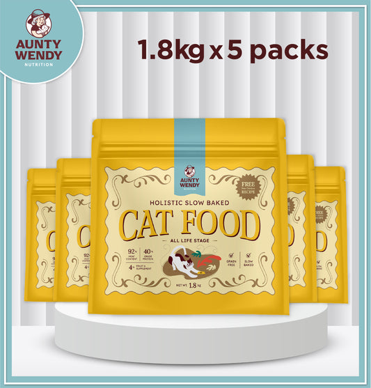 Aunty Wendy Holistic Slow Baked Cat Food 9KG