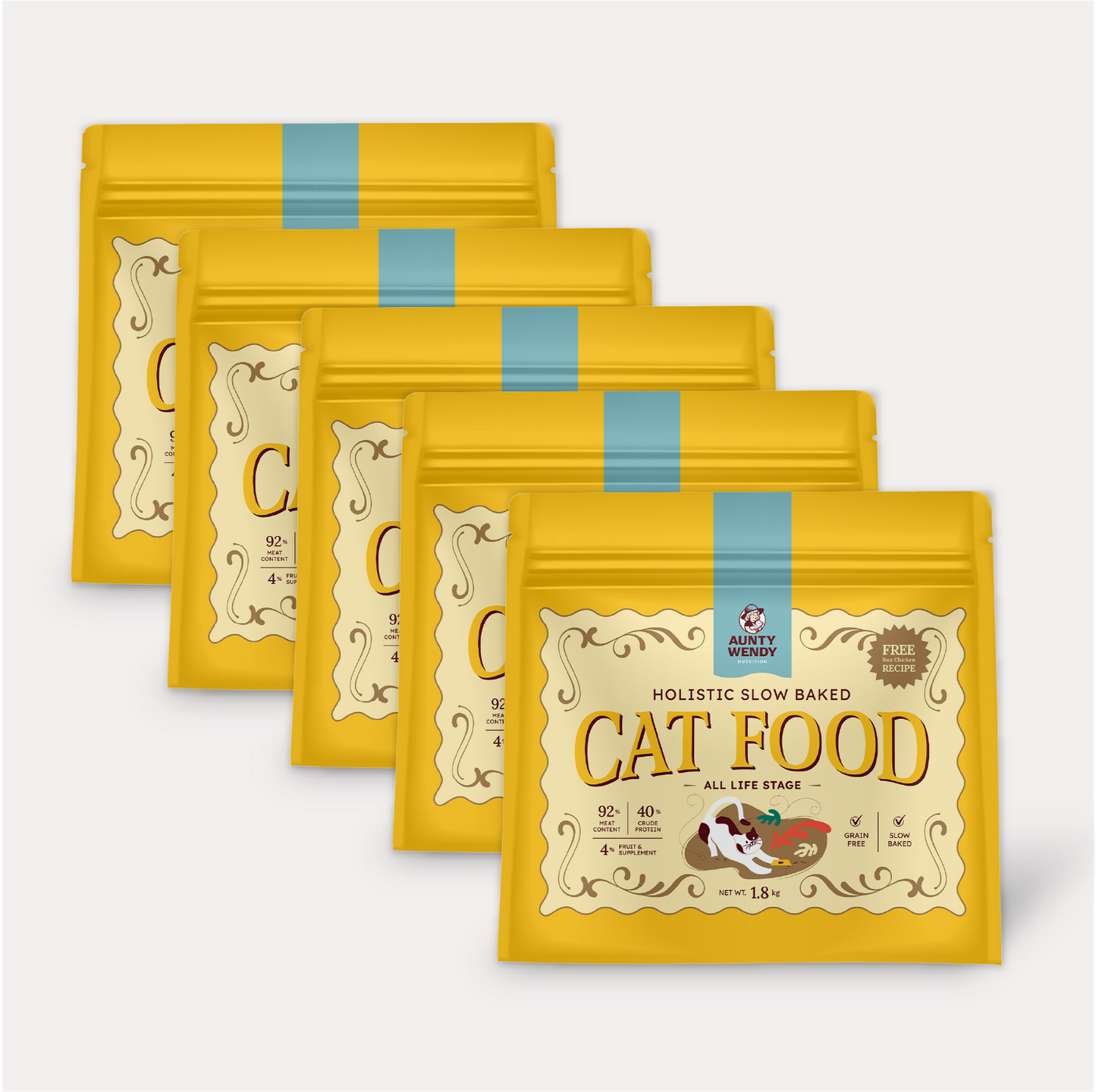 Aunty Wendy Holistic Slow Baked Cat Food 9KG