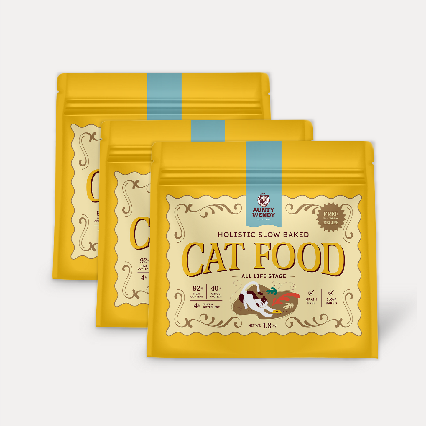 Aunty Wendy Holistic Slow Baked Cat Food 5.4KG
